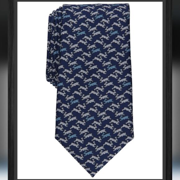 Club Room Cocuzzo Rabbit Tie - Picture 1 of 8